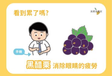 看到累了嗎?「黑醋栗」幫助消除眼睛的疲勞